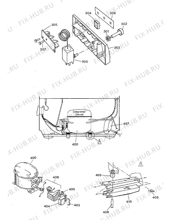 Взрыв-схема холодильника Zanussi ZA270SD - Схема узла Cooling system 017